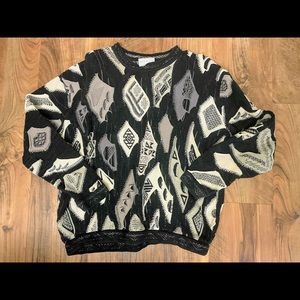 COOGI Australia vintage black and white sweater